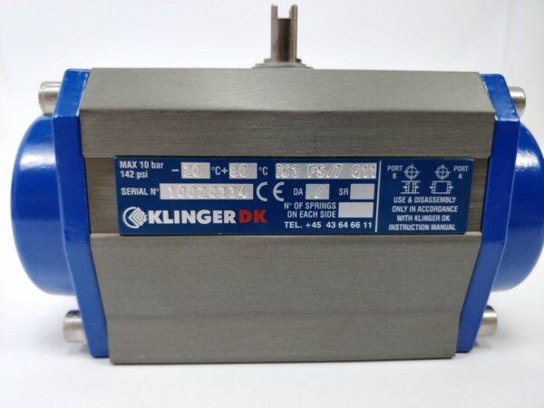 Klinger Actuator valve AP160, AP 100DA Klinger – Statech